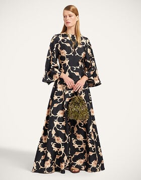 Belle Kaftan La DoubleJ: Buttercup Black DRE0985SIL001