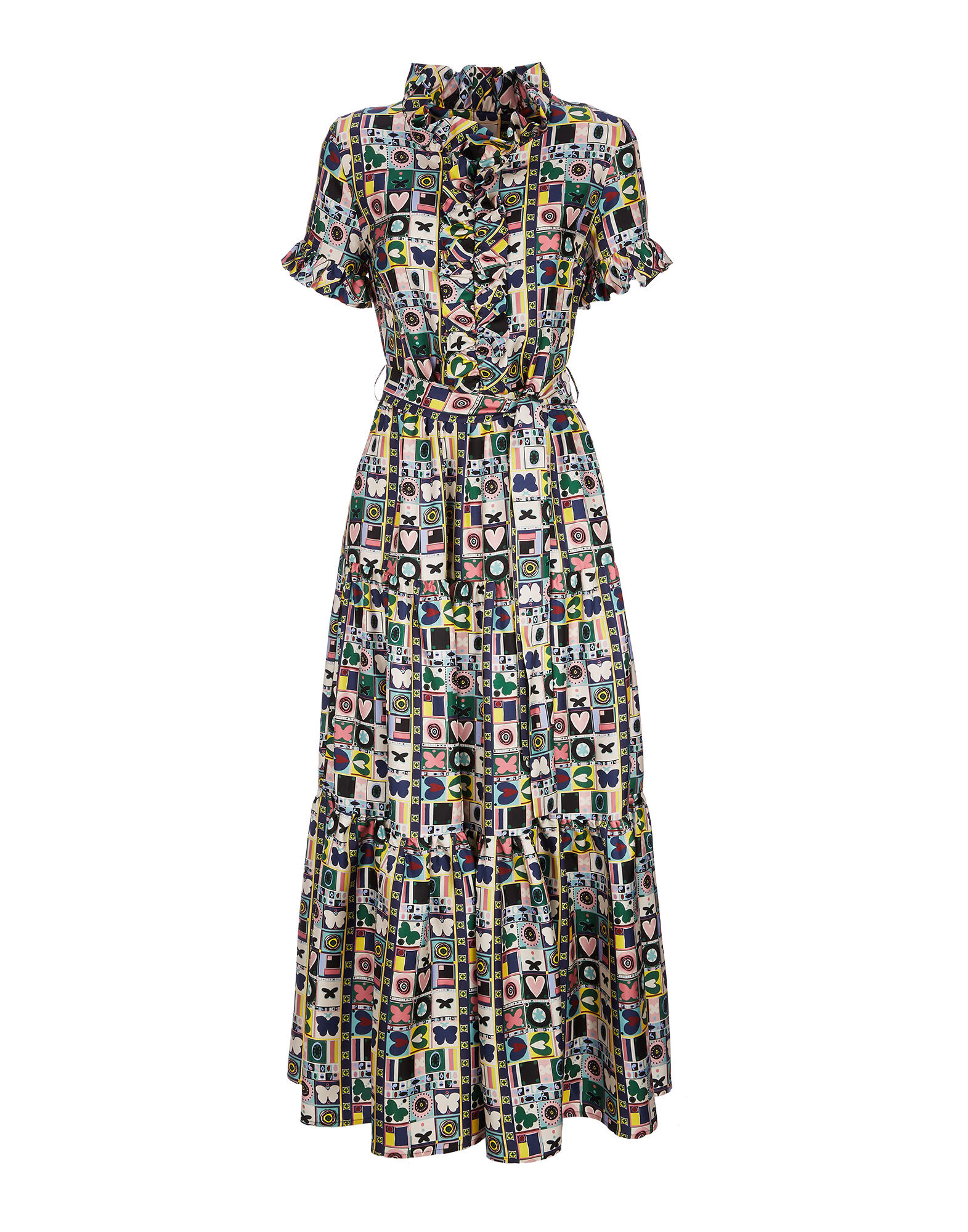 Long And Sassy Dress LaDoubleJ: Francobollo DRE0017SIL001