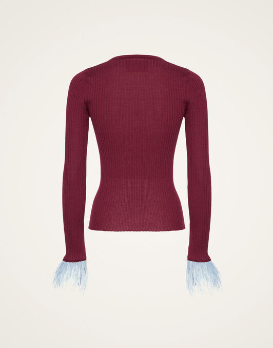 V-Neck High Kick Top La DoubleJ: Solid Burgandy V-Neck High Kick Top La DoubleJ: Solid Burgandy PUL0206KNI122
