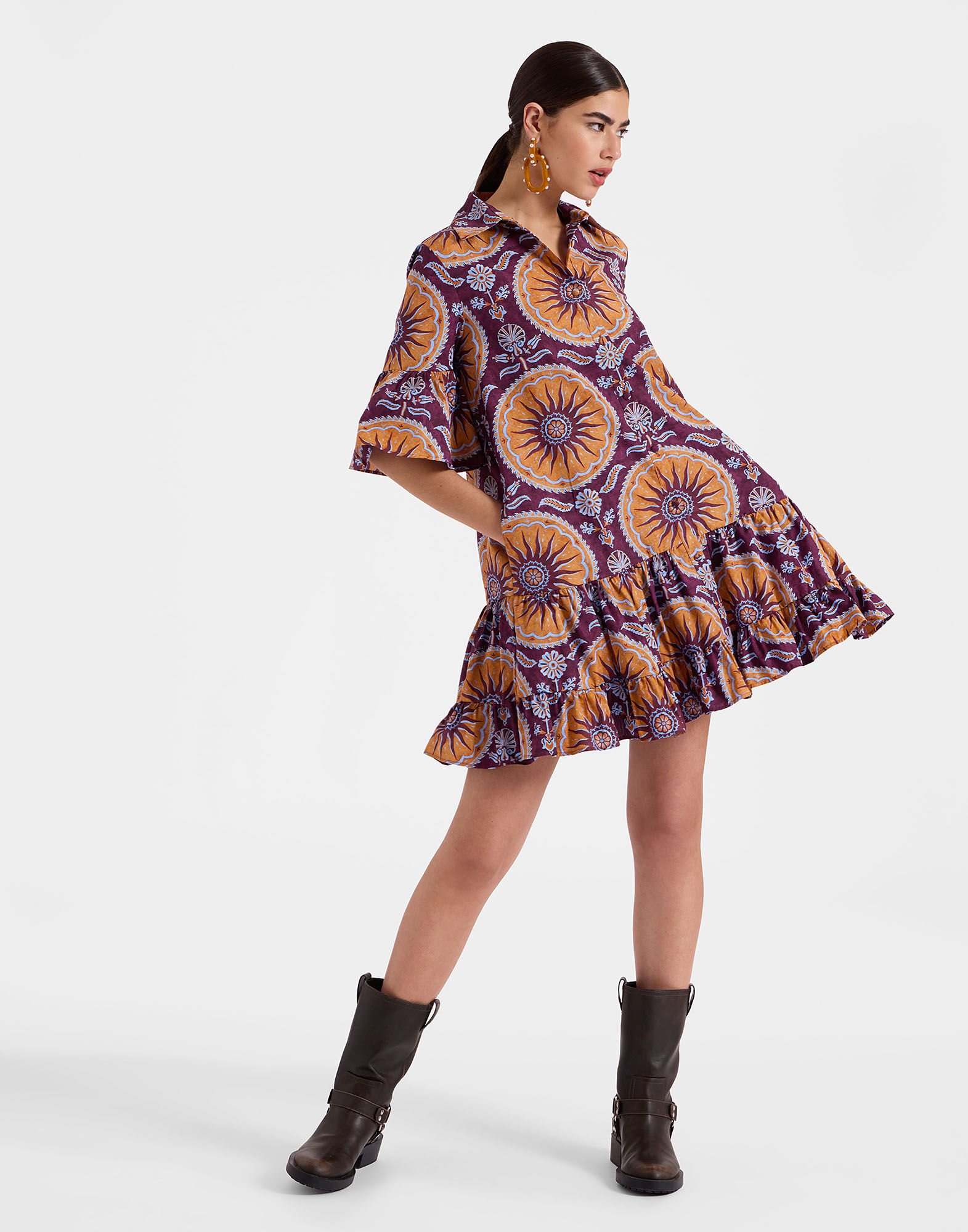 Choux Dress La DoubleJ: Sovereign Purple Choux Dress La DoubleJ: Sovereign Purple DRE0193COT039