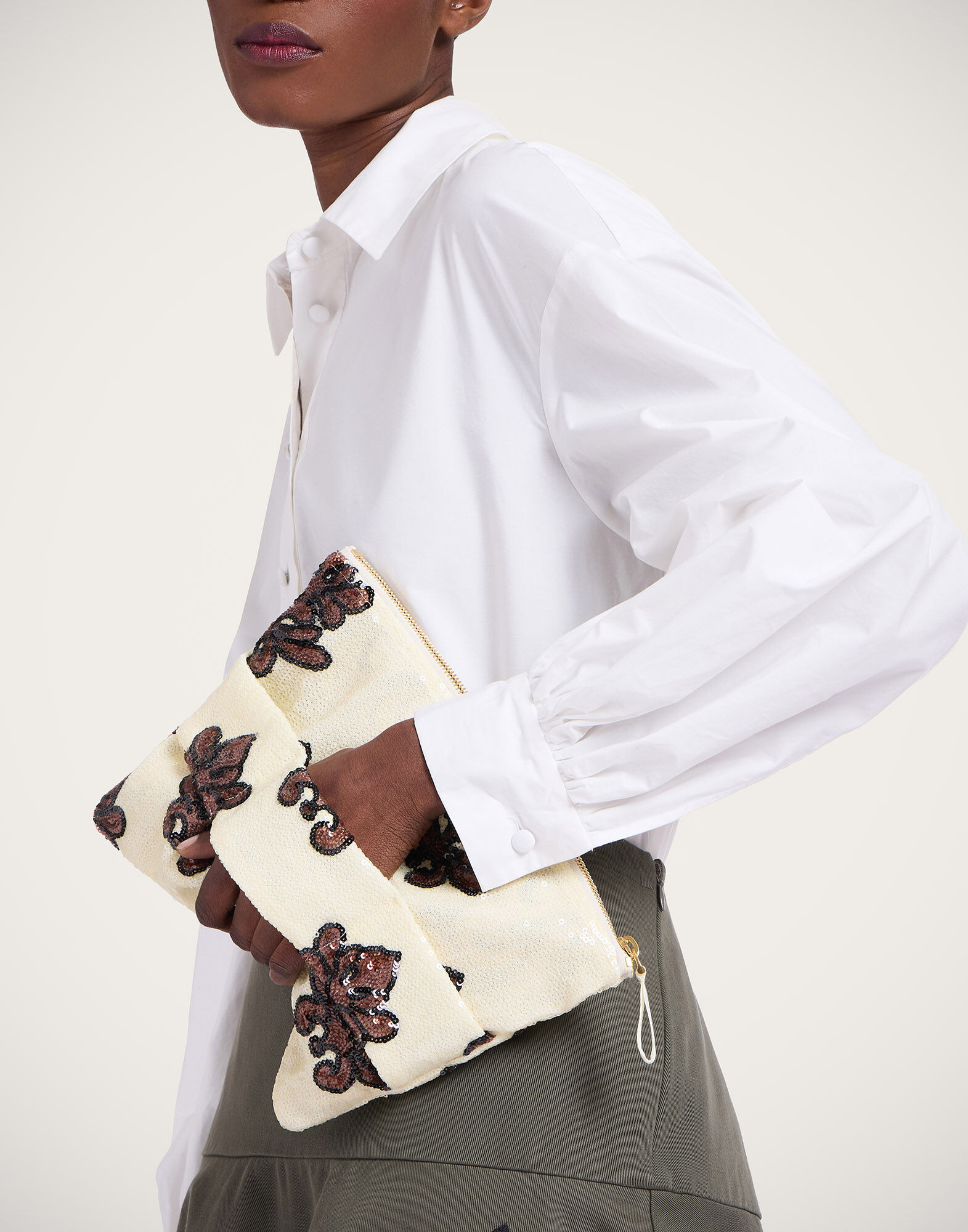 Ruffle Pochette La DoubleJ: Herald Pink Ruffle Pochette La DoubleJ: Herald Pink BAG0071PAI006