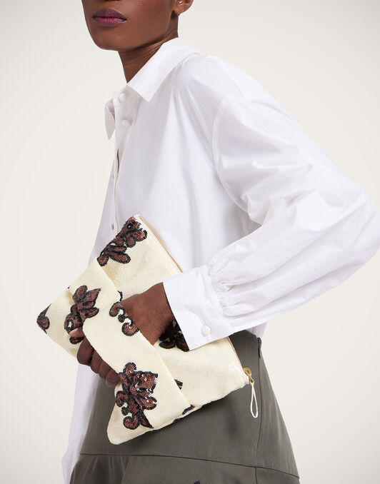 Ruffle Pochette La DoubleJ: Herald Pink Ruffle Pochette La DoubleJ: Herald Pink BAG0071PAI006
