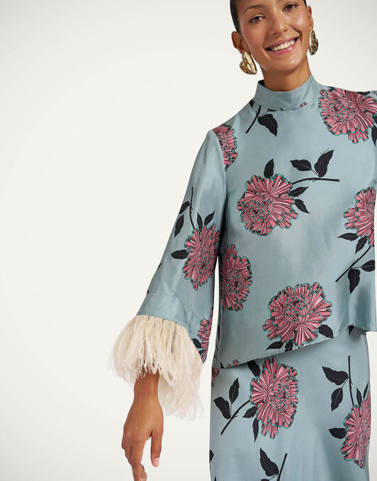 Make An Exit Top La DoubleJ: Feria Light Blue TOP0104SIL001