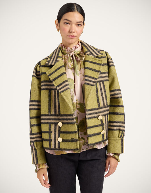 Victoria Jacket La DoubleJ: Kells Check Green Victoria Jacket La DoubleJ: Kells Check Green JAC0201WOL038