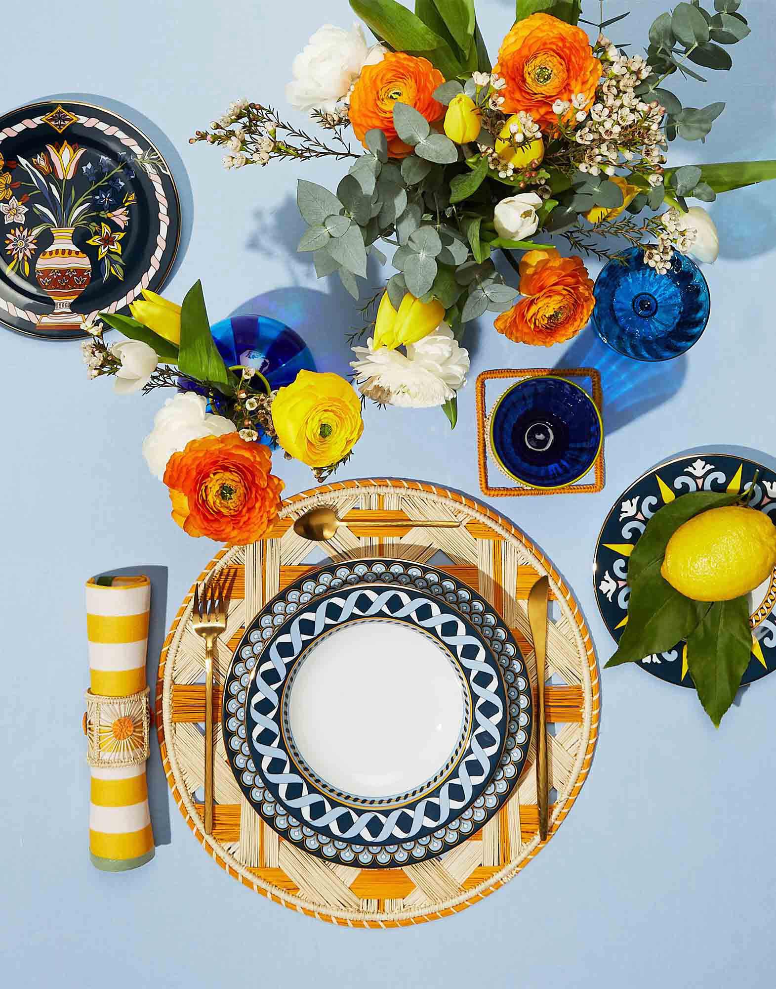 Raffia Placemats Set Of 2 La DoubleJ: Napoli Saffron Raffia Placemats Set Of 2 La DoubleJ: Napoli Saffron TBM0011RAF007