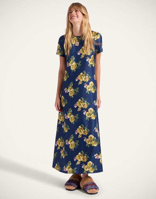 Swing Dress La DoubleJ: Riptide Midnight Blue DRE0001SIL001