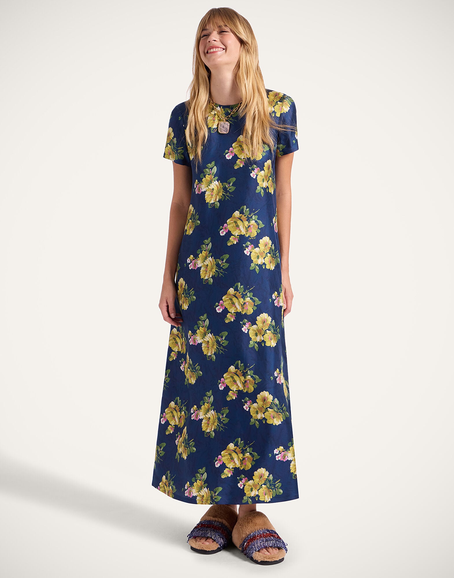 Swing Dress La DoubleJ: Riptide Midnight Blue DRE0001SIL001