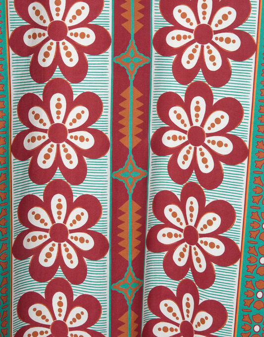 Sundowner Tunic La DoubleJ: Pagoda Placée Rust DRE0924COT015