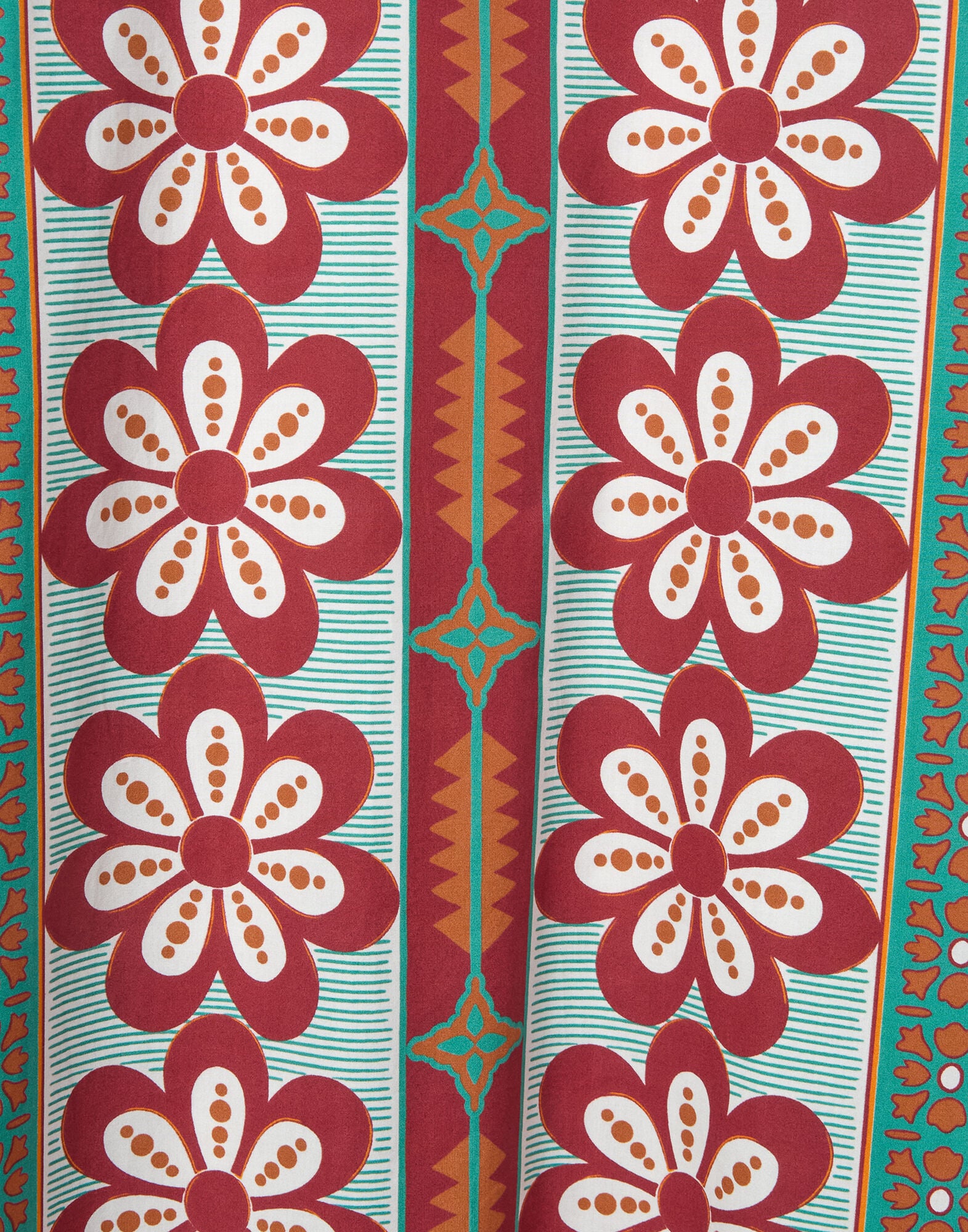 Sundowner Tunic La DoubleJ: Pagoda Placée Rust DRE0924COT015