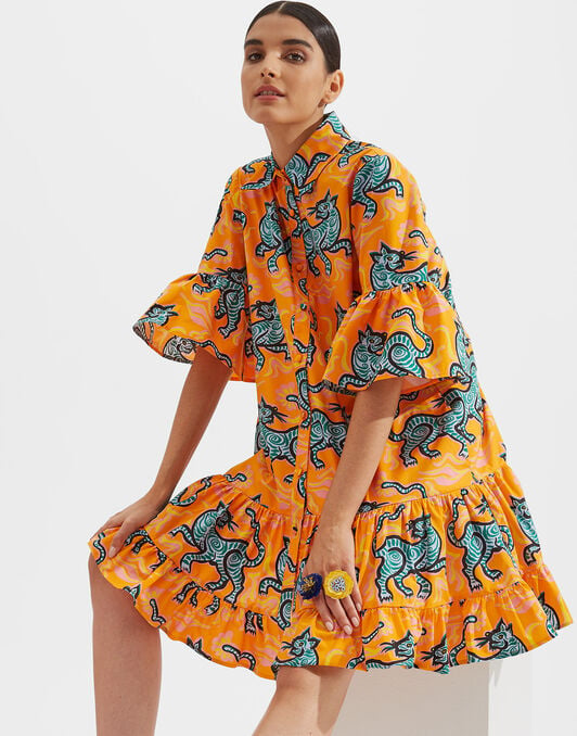 Choux Dress La DoubleJ: Crazy Tigers DRE0205COT015