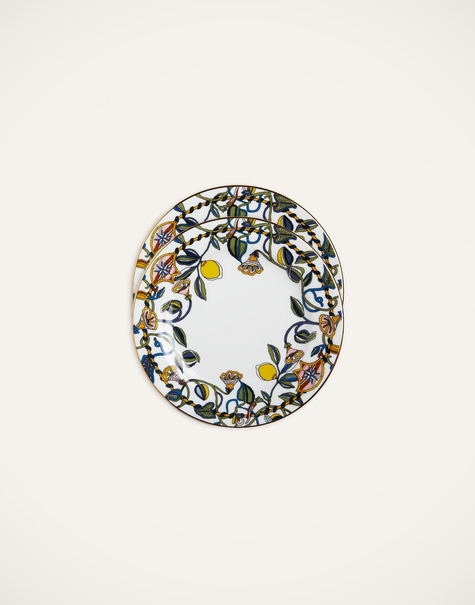 Dessert Plates Set Of 2 La DoubleJ: Borboni White Dessert Plates Set Of 2 La DoubleJ: Borboni White DIS0063CER001