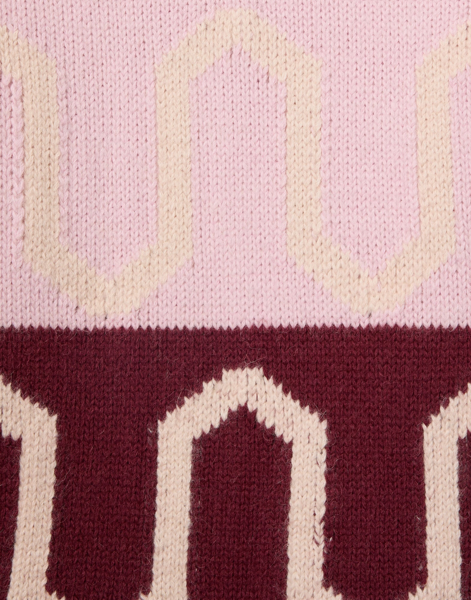 Comber Turtleneck La DoubleJ: Multicolor Pink & Burgundy PUL0225KNI134