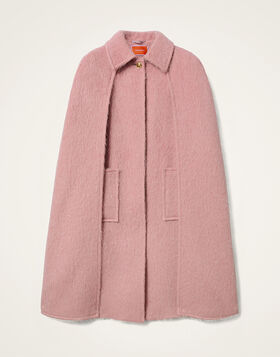Milano Cape Coat La DoubleJ: Solid Pink JAC0152WOL029