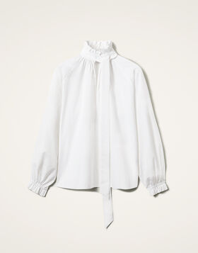 Cerere Blouse La DoubleJ: Solid White SHI0120COT064