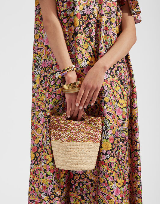 Sunbathing Raffia Pouch La DoubleJ: Diamonds Giallo Sunbathing Raffia Pouch La DoubleJ: Diamonds Giallo BAG0033SIL006