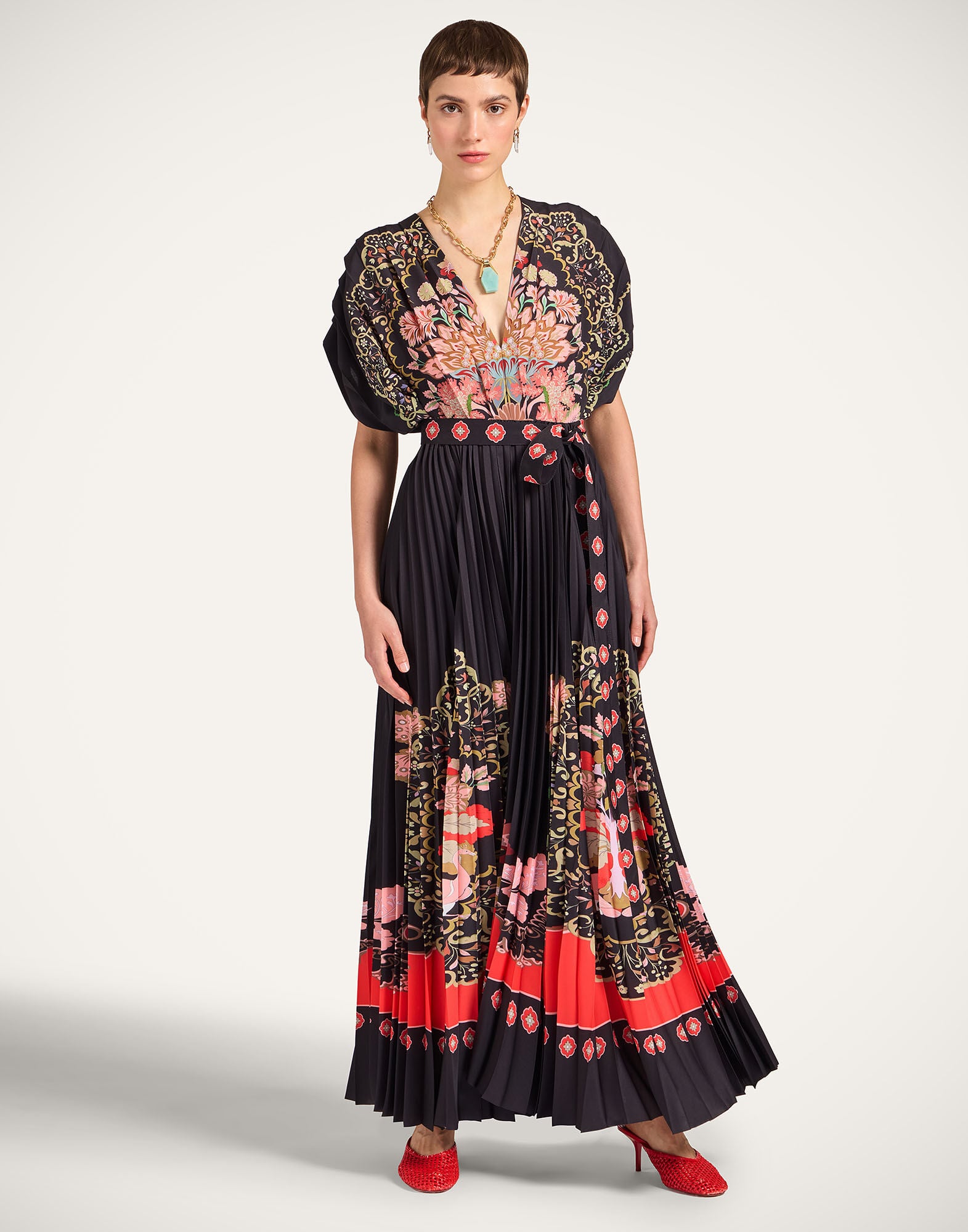 Accordion Dress La DoubleJ: Cornucopia Placée Black Accordion Dress La DoubleJ: Cornucopia Placée Black DRE0991CHF007