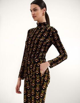 Turtleneck La DoubleJ: Scarab Black SHI0030VEL006