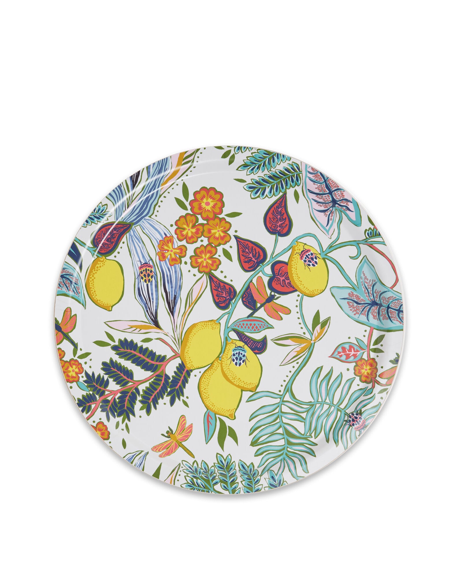 Round Printed Tray La DoubleJ: Botanical Round Printed Tray La DoubleJ: Botanical TRA0002WOD001