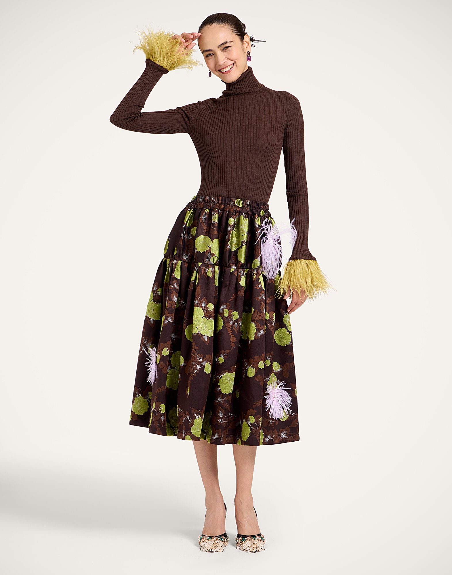 High Kick Top La DoubleJ: Solid Cocoa High Kick Top La DoubleJ: Solid Cocoa PUL0167KNI091