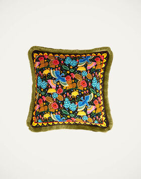 Velvet Cushion La DoubleJ: Colombo Black CUS0012COT060