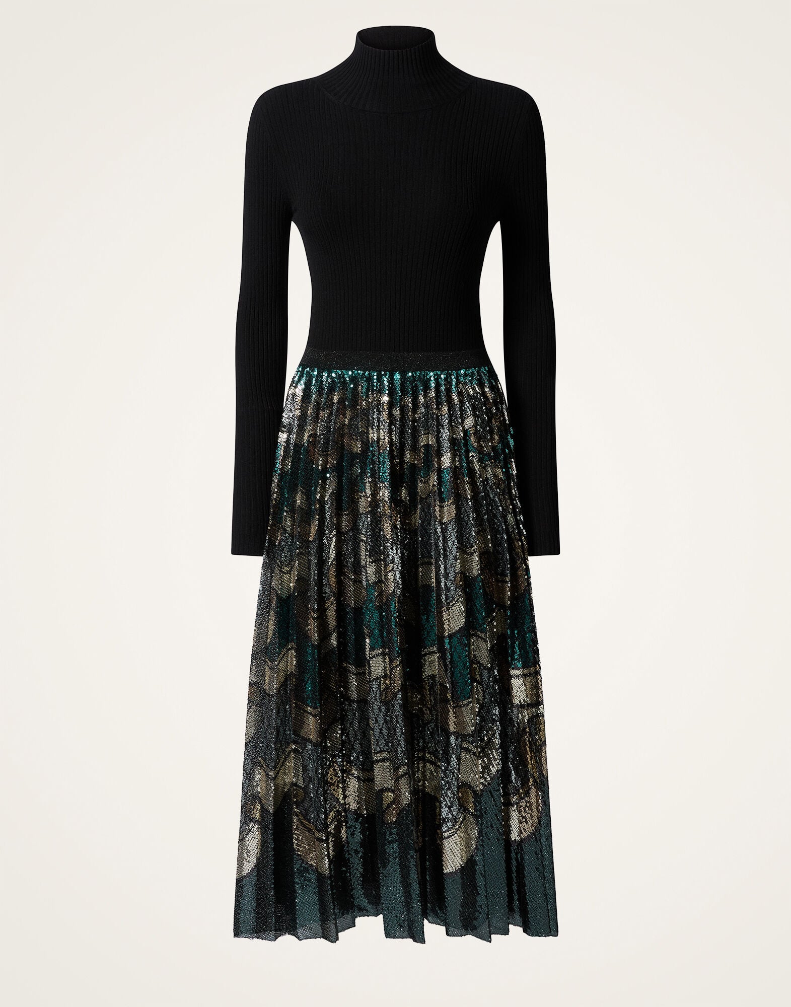 Moondance Knit Dress La DoubleJ: Frills Placée Dark Green Moondance Knit Dress La DoubleJ: Frills Placée Dark Green DRE1017KNI192