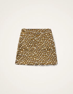 Short Skirt La DoubleJ: Spots Caramel Short Skirt La DoubleJ: Spots Caramel SKI0171JCQ155