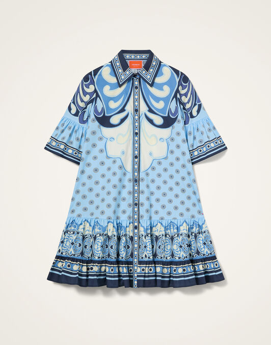 Choux Dress La DoubleJ: Cocoon Placée Blue Choux Dress La DoubleJ: Cocoon Placée Blue DRE0205COT097