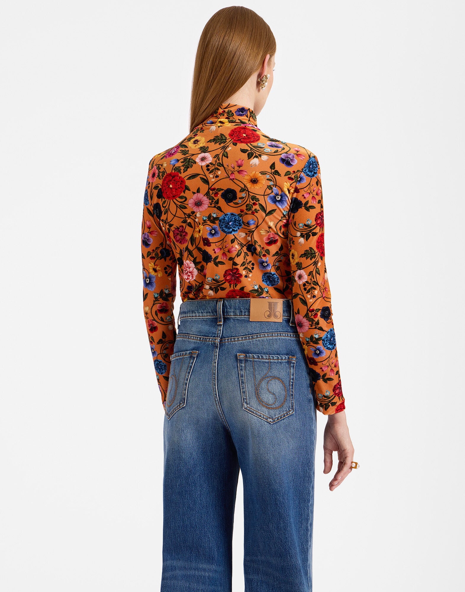 Turtleneck La DoubleJ: Botticelli Rust SHI0030VEL006