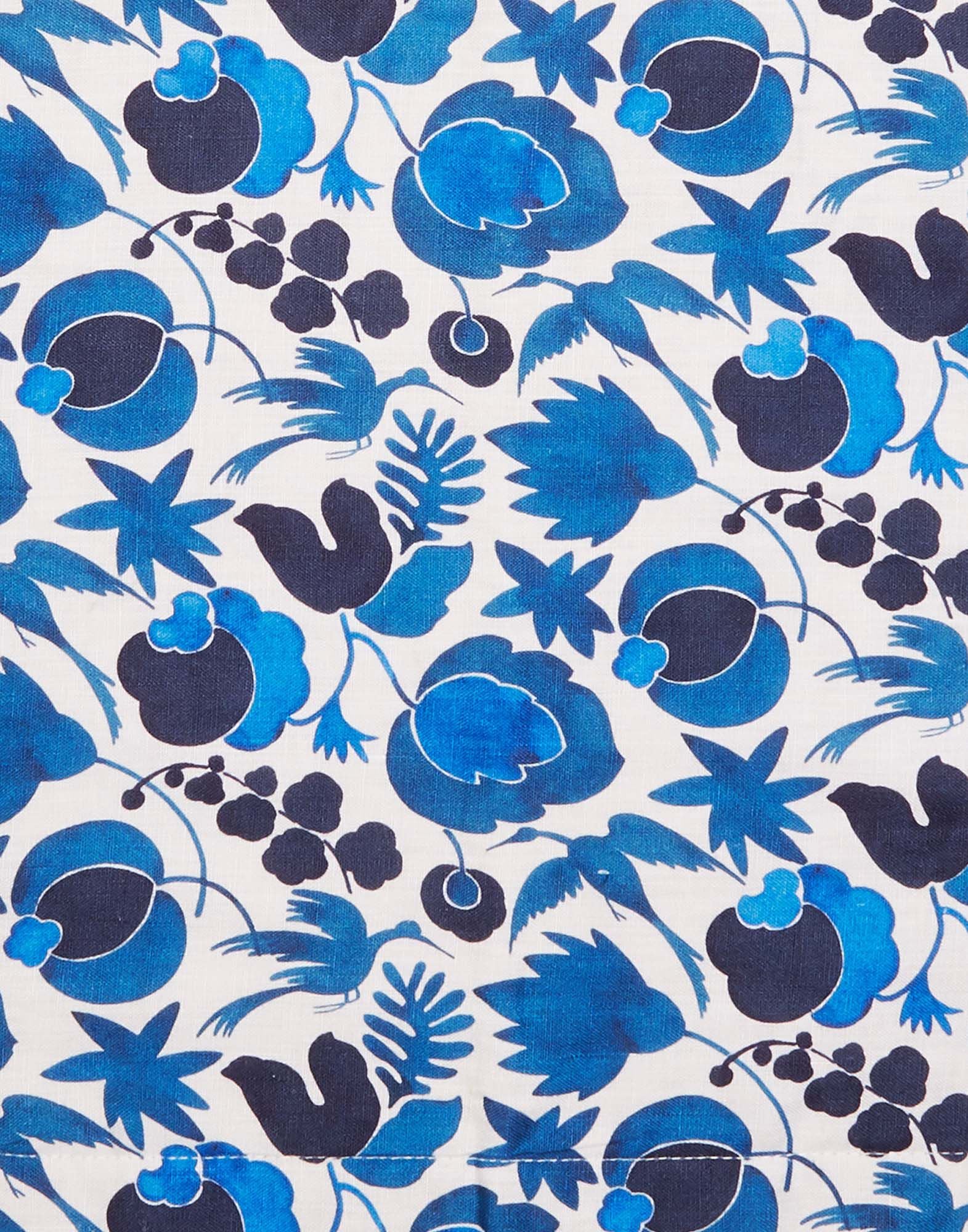 Placemat Set Of 2 La DoubleJ: Wildbird Blu Small Placemat Set Of 2 La DoubleJ: Wildbird Blu Small TBM0001LIN005