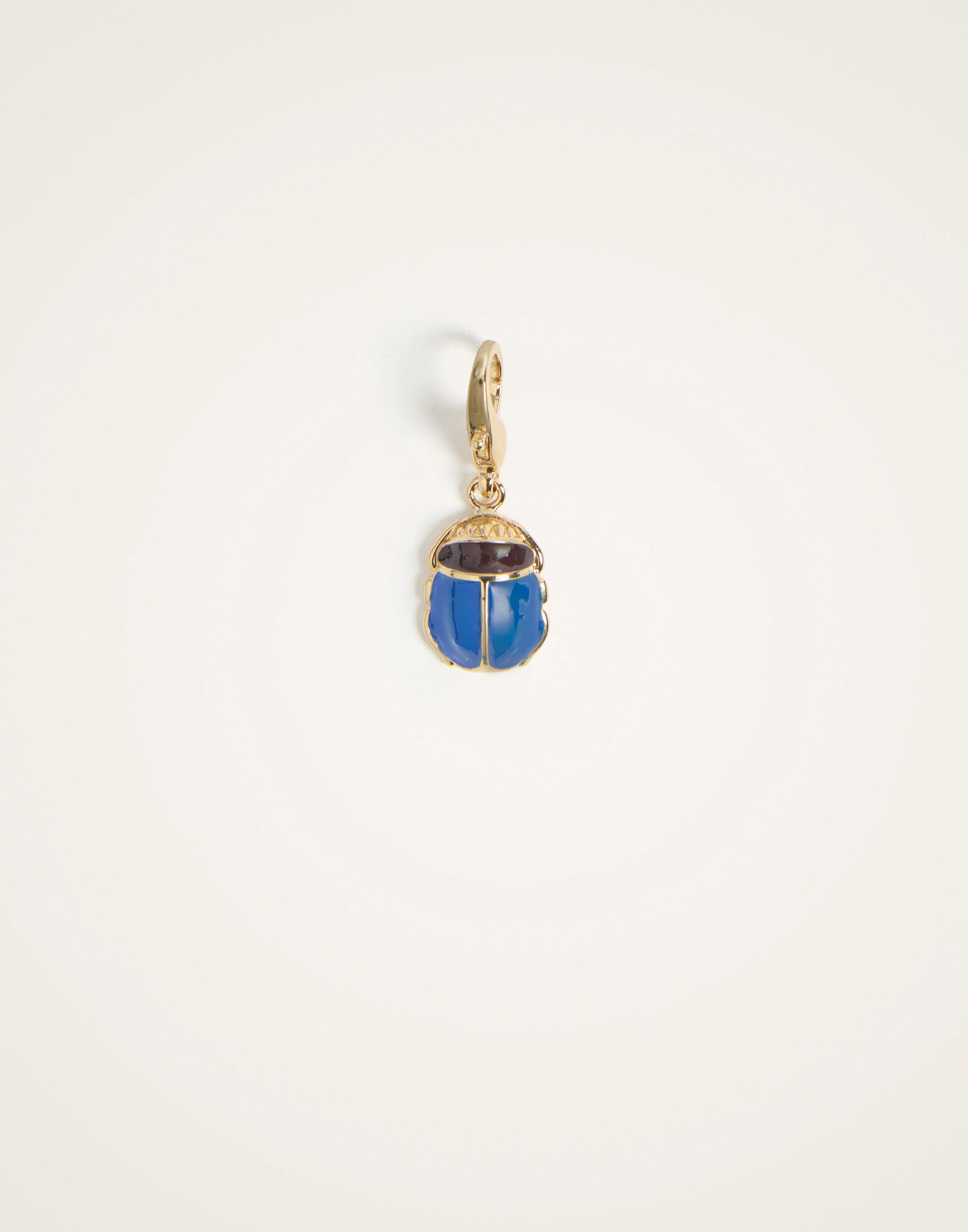 Khepri Charm La DoubleJ: 24K Gold Plate & Brown Enamel Khepri Charm La DoubleJ: 24K Gold Plate & Brown Enamel CHM0024BRA008