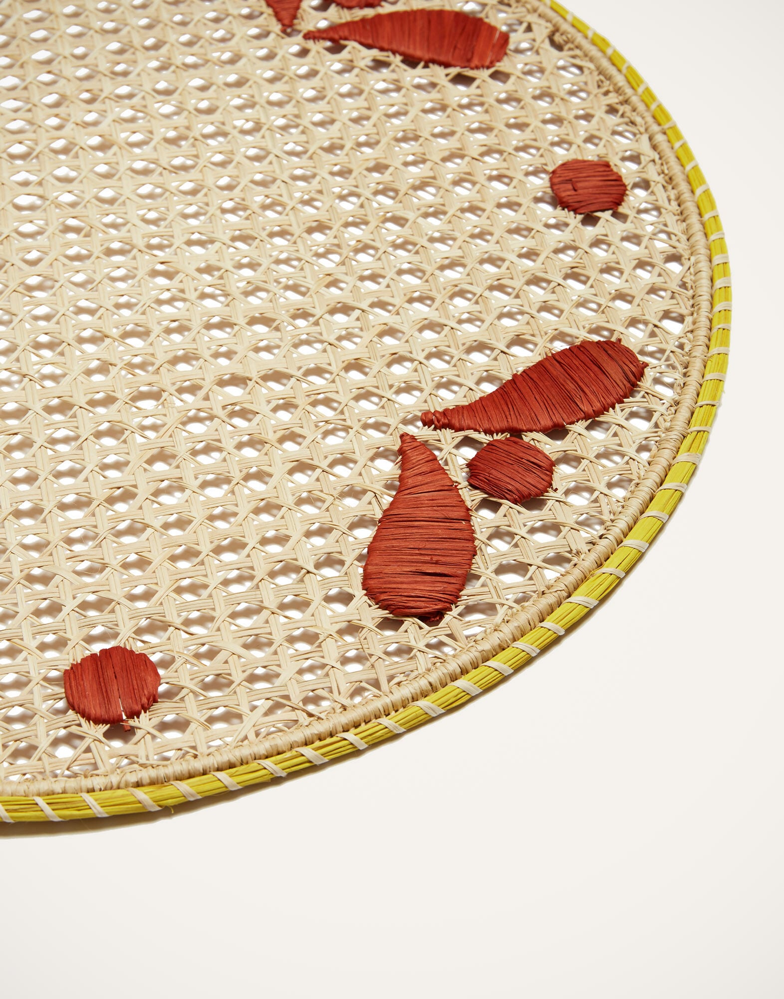 Raffia Placemats Set Of 2 La DoubleJ: Capri Brick Raffia Placemats Set Of 2 La DoubleJ: Capri Brick PMT0007RAF010