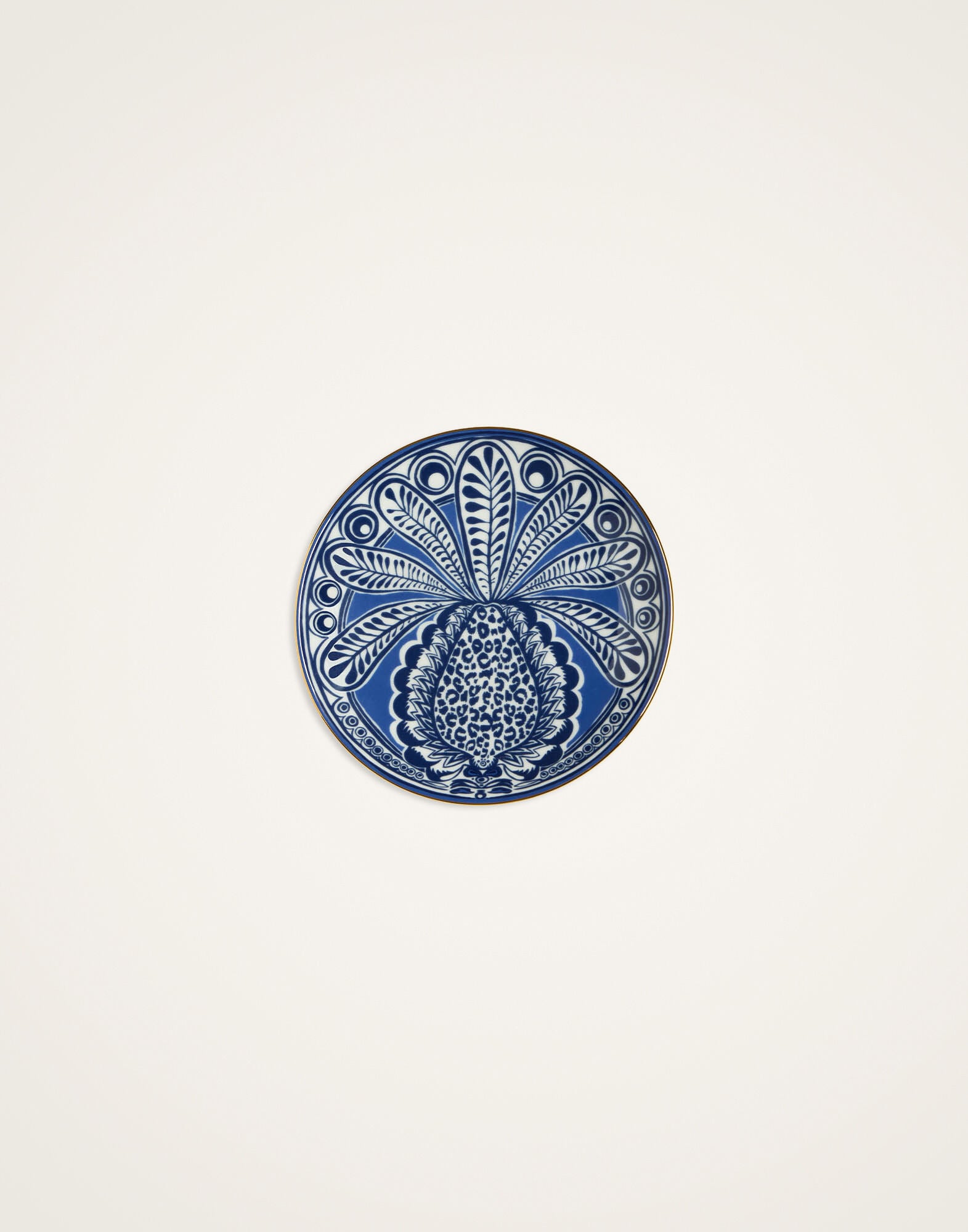 Side Plate La DoubleJ: Big Pineapple Blue Side Plate La DoubleJ: Big Pineapple Blue SID0001CER001