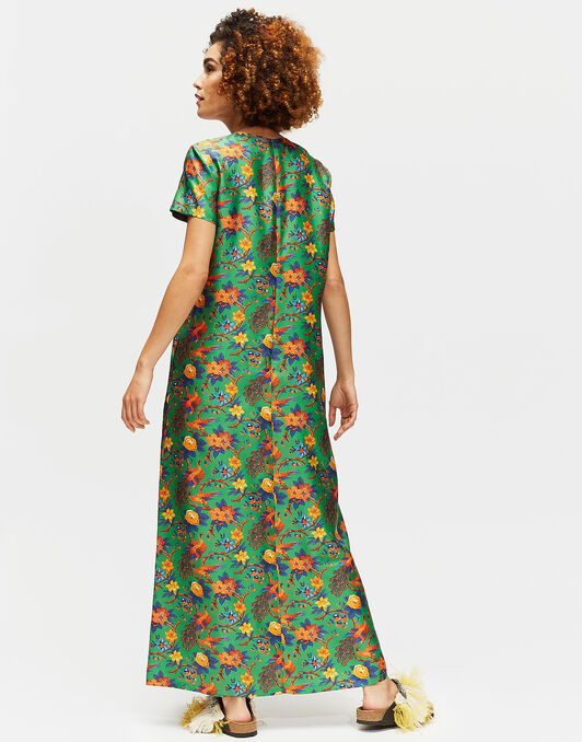 Swing Dress La DoubleJ: Pavone Verde Swing Dress LaDoubleJ: Pavone Verde DRE0001SIL001