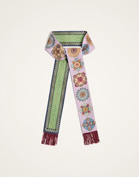 Skinny Scarf La DoubleJ: Nucleus Placée Dusty Pink SCA0075SIL006