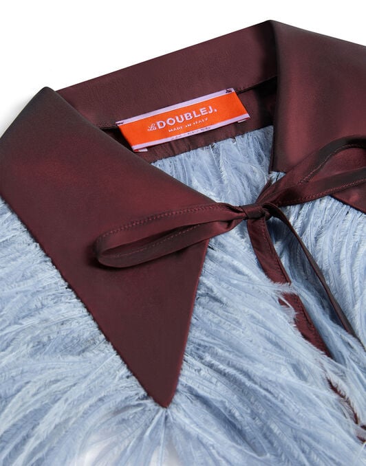 La Scala Collar La DoubleJ: Solid Burgundy SCA0101TAF007