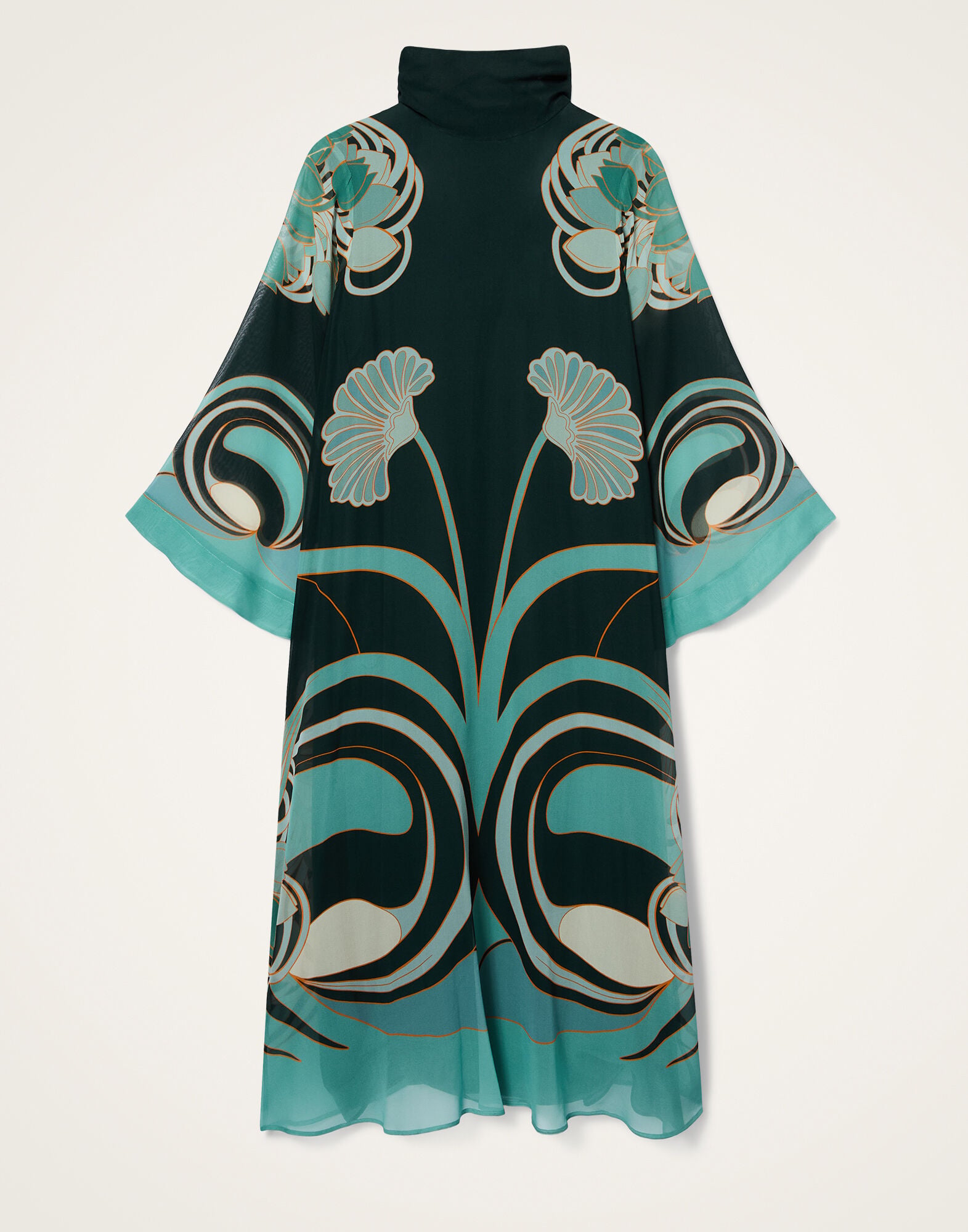 Magnifico Midi Dress La DoubleJ: Blooming Tulip Placée Dark Green Magnifico Midi Dress La DoubleJ: Blooming Tulip Placée Dark Green DRE0788SIL028