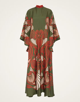 Magnifico Dress La DoubleJ: Kerylos Placée Dark Green DRE0232SIL006