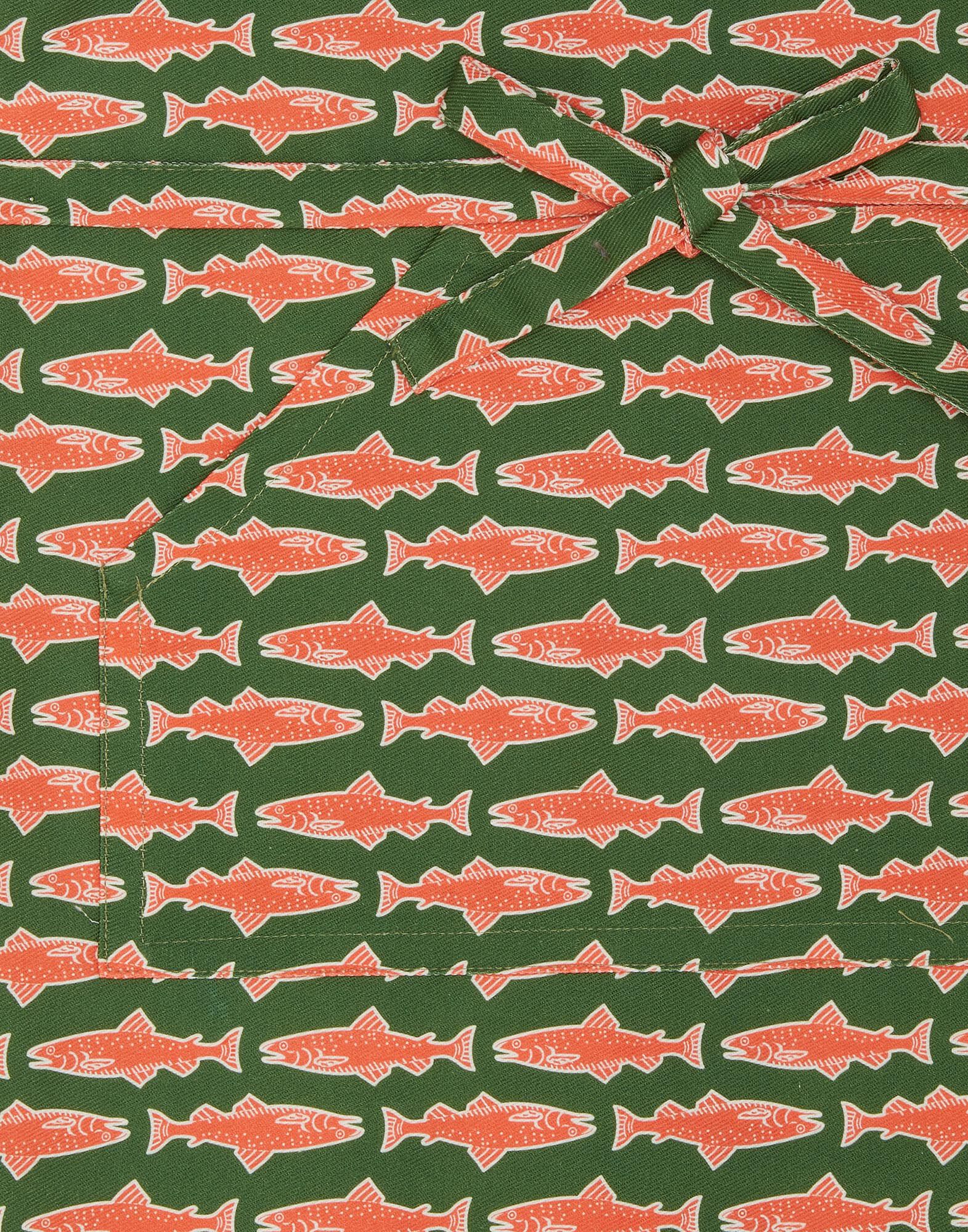 Apron La DoubleJ: Como Fish Green Apron La DoubleJ: Como Fish Green APR0002COT018