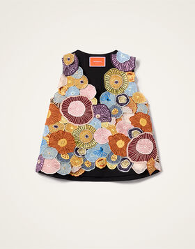 V-Neck Scala Top La DoubleJ: Fun-Gi Yellow TOP0170EMB114