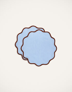 Cloud Placemat Set Of 2 La DoubleJ: Rainbow Sky TBM0003LIN006