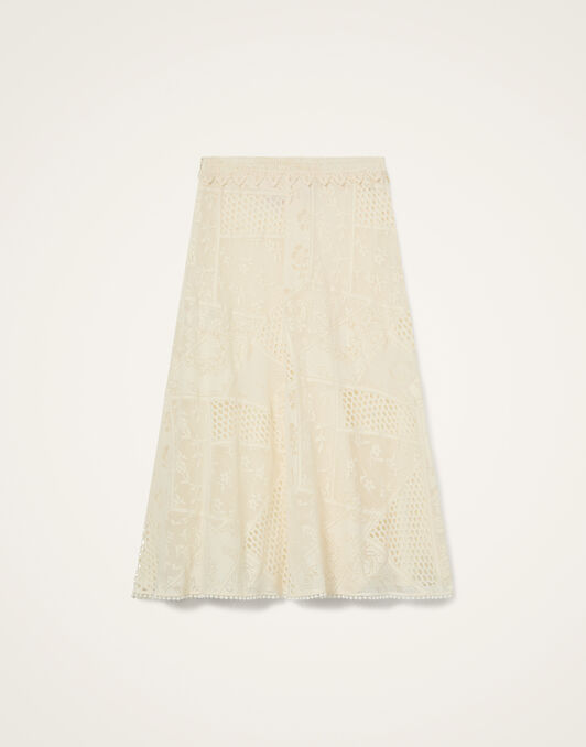 Lacey Lungomare Skirt La DoubleJ: Solid Ivory SKI0208LAC008