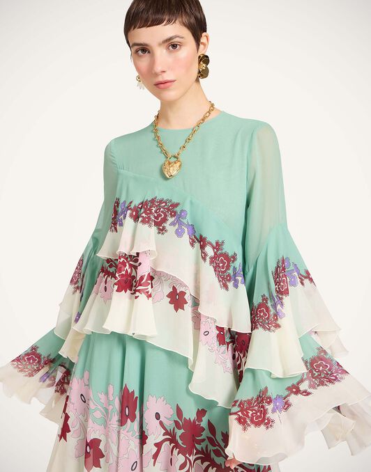 Naiad Dress La DoubleJ: Regalia Placée Menta Naiad Dress La DoubleJ: Regalia Placée Menta DRE0858SIL014