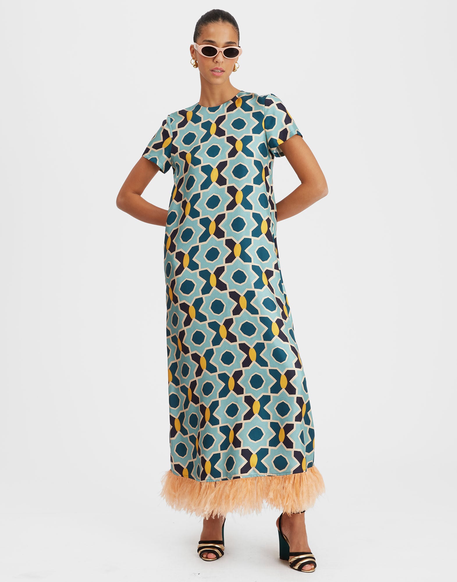 Swing Dress La DoubleJ: Plaza Light Blue DRE0864SIL026