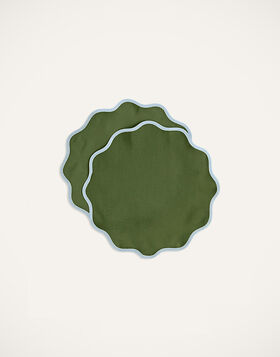 Cloud Tablemat Set Of 2 La DoubleJ: Rainbow Bosco TBM0003LIN006