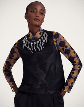 La Scala Top La DoubleJ: Sylph Black TOP0144JCQ096