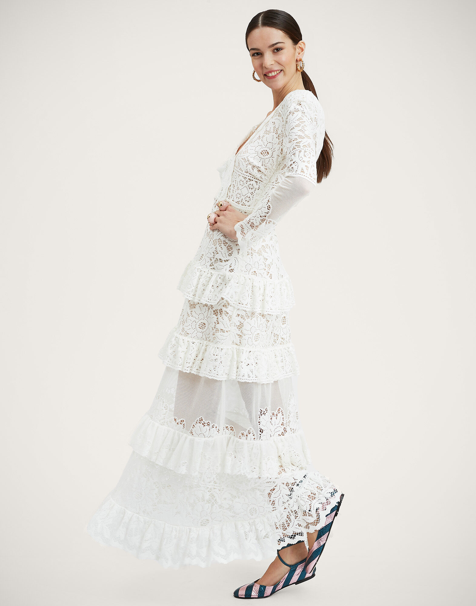 Footloose Lacey Dress La DoubleJ: White Footloose Lacey Dress La DoubleJ: White DRE0626EMB028