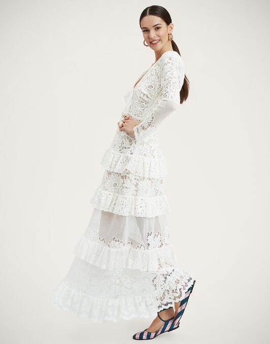 Footloose Lacey Dress La DoubleJ: White Footloose Lacey Dress La DoubleJ: White DRE0626EMB028