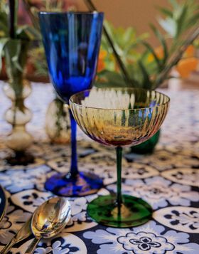 Wine Glasses Set Of 2 La DoubleJ: Blue GLA0020MUR001