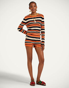 Veneziana Shorts La DoubleJ: Multicolor Orange TRO0174KNI154