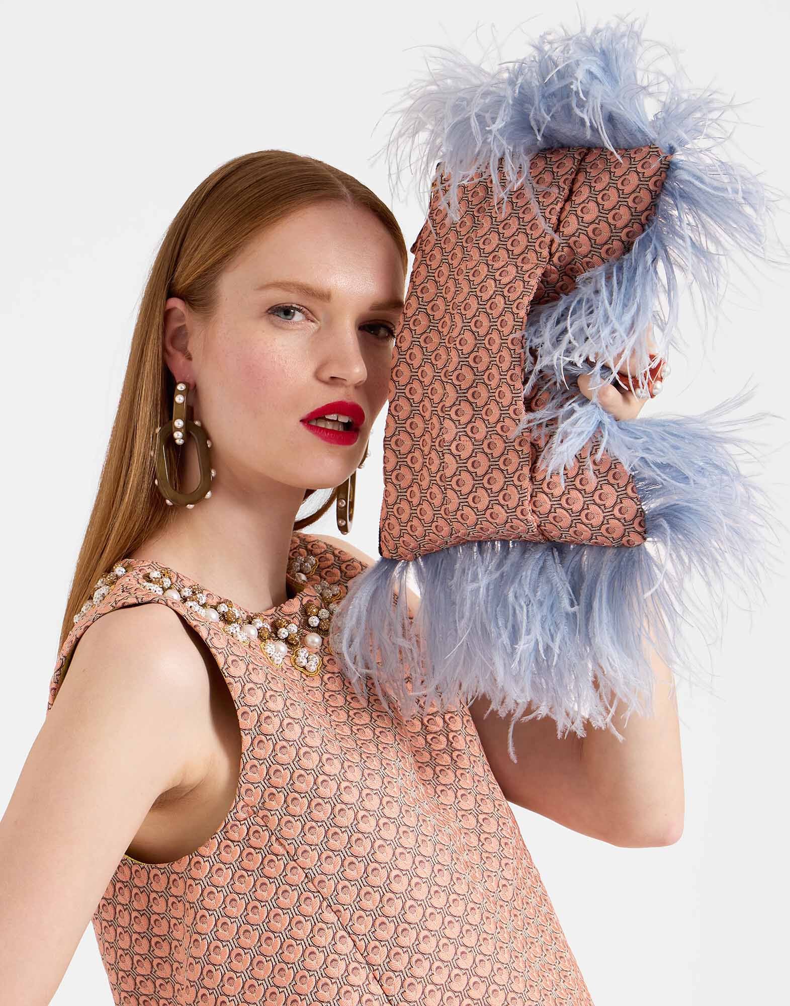 Party Pochette La DoubleJ: Tulip Pale Pink BAG0069JCQ088